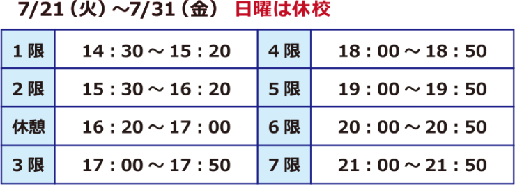時間割