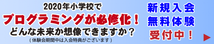 2020年小学校でプログラミングが必修化！